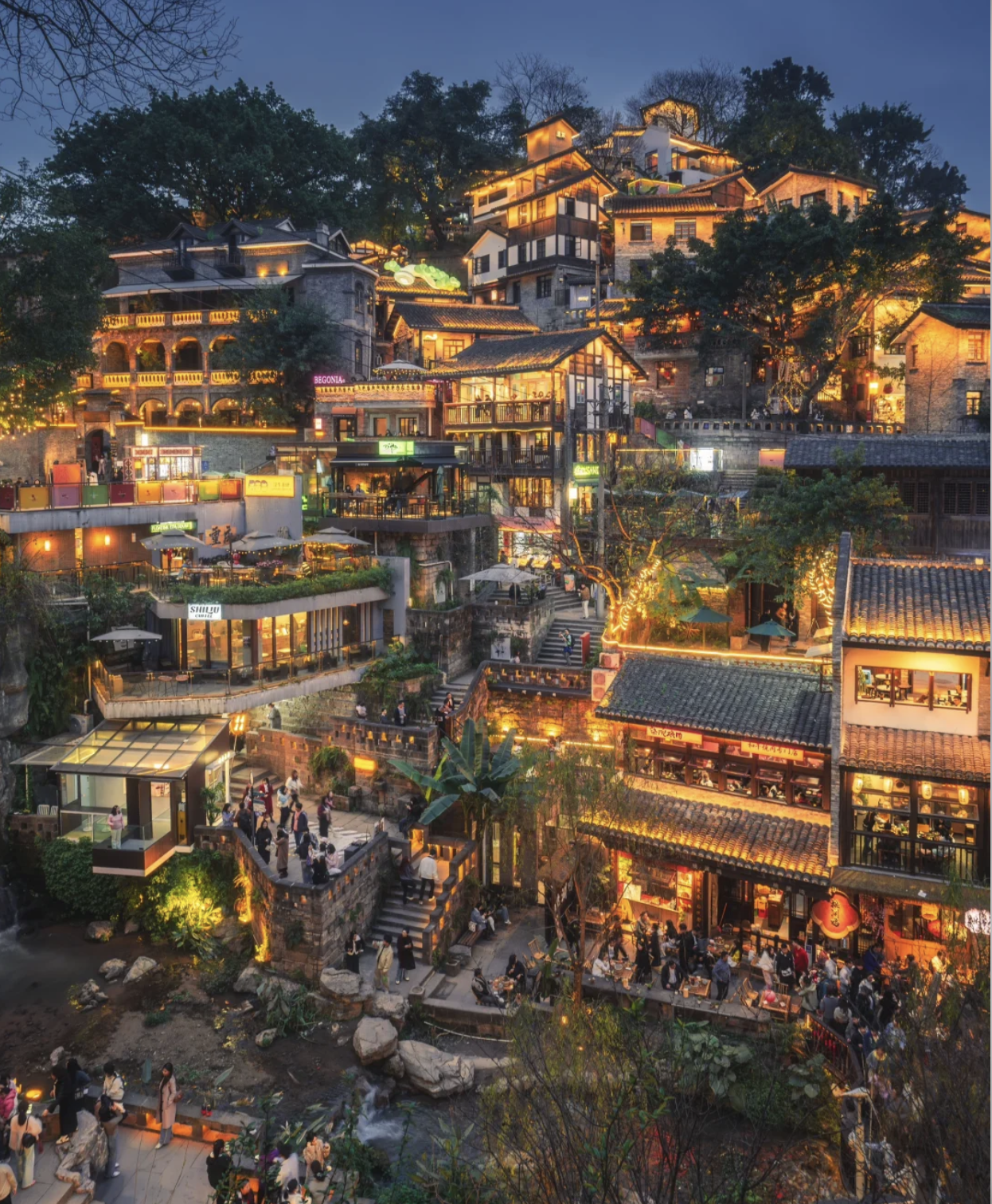 Xiahaoli&Longmenhao Old Street night views and secret photo spots